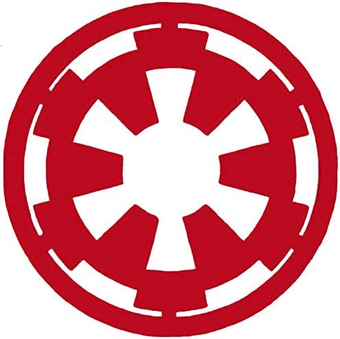 SSND Galactic Empire Logo Logo Star Wars מדבקת מדבקות ויניל, אדום | 4 x 4 אינץ 'SSND1108